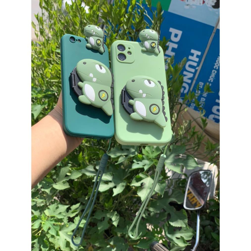 Ốp Iphone - Ốp lưng Iphone thú leo khủng long gương kèm móc đeo 7plus/ 8plus/ X/ Xs/Xsmax/ 11/11promax/12/12pro/12promax | BigBuy360 - bigbuy360.vn