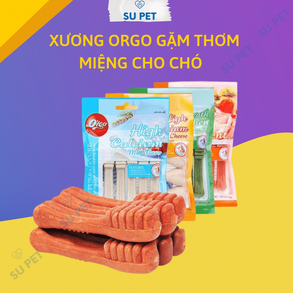 Xương Orgo 95g cho chó gặm sạch răng thơm miệng giá sỉ
