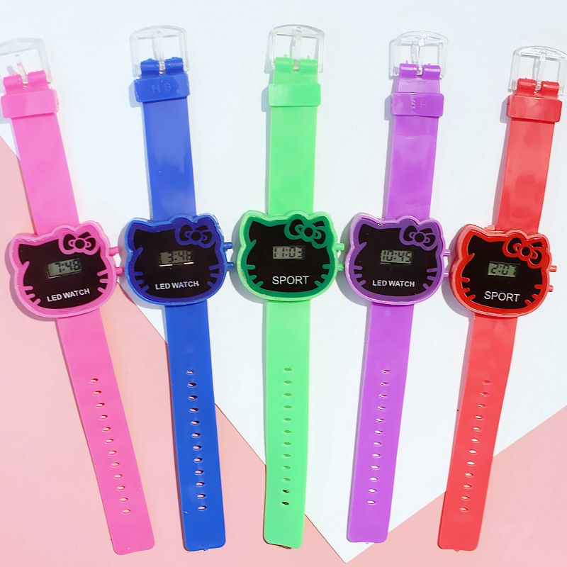 Đồng hồ đeo tay dây silicone thiết kế đáng yêu cho bé