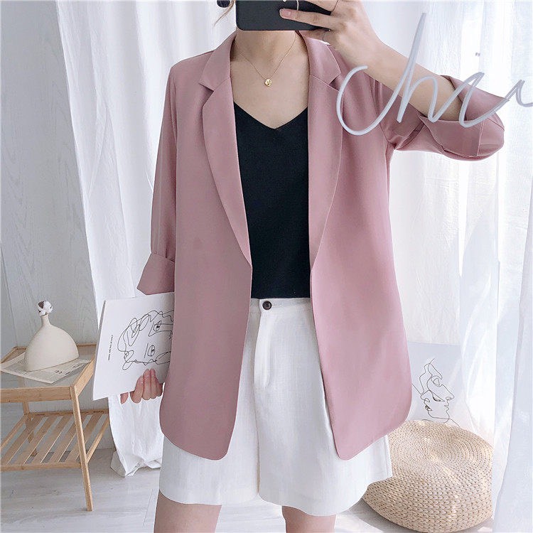 ( Ảnh thật ) Áo Blazer Hàn Quốc đẹp, mỏng thiết kế mặc mùa hè thu | BigBuy360 - bigbuy360.vn