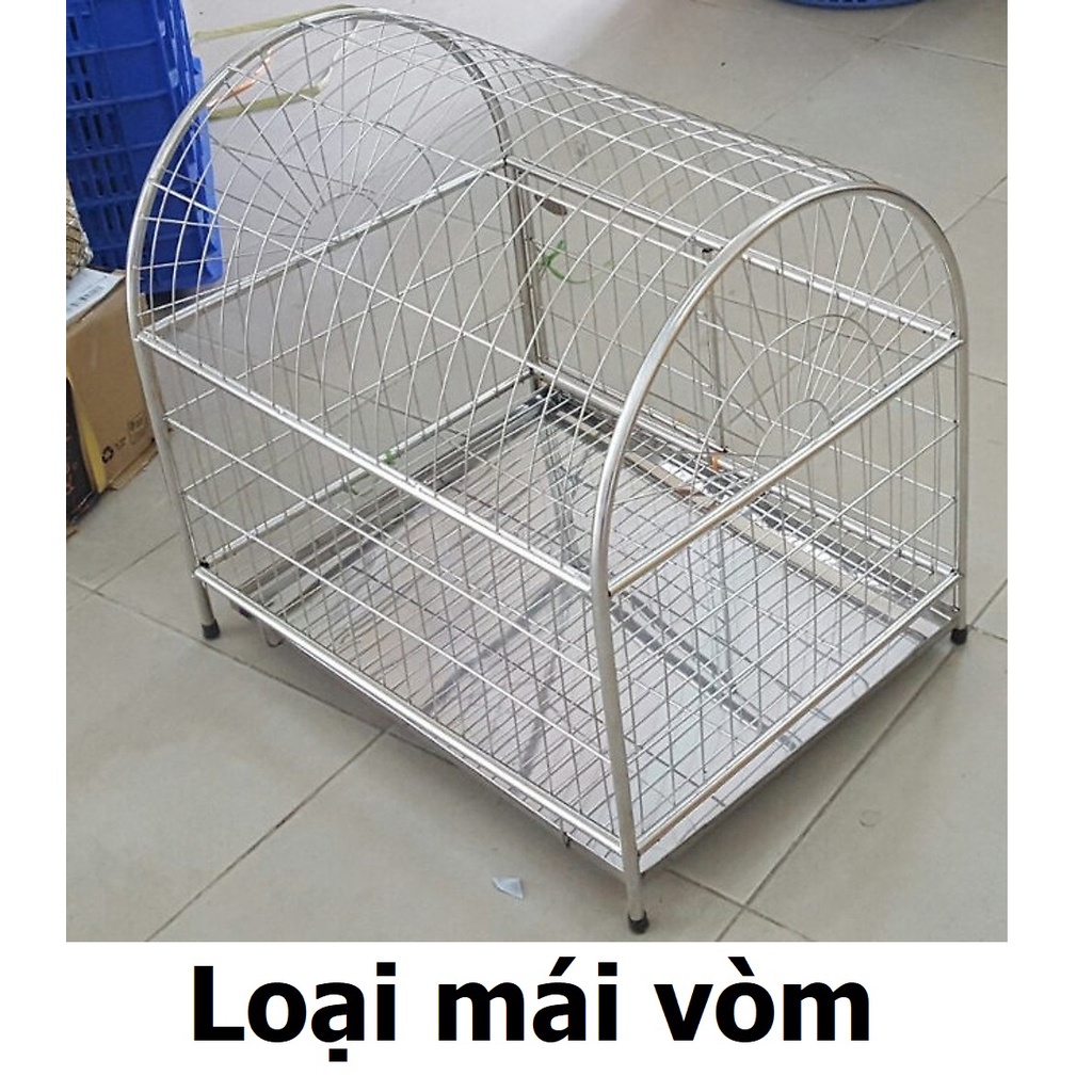 HN- Chuồng chó Inox  loại xịn  BH 12 tháng không gỉ sét có thể nuôi chó và nhốt mèo