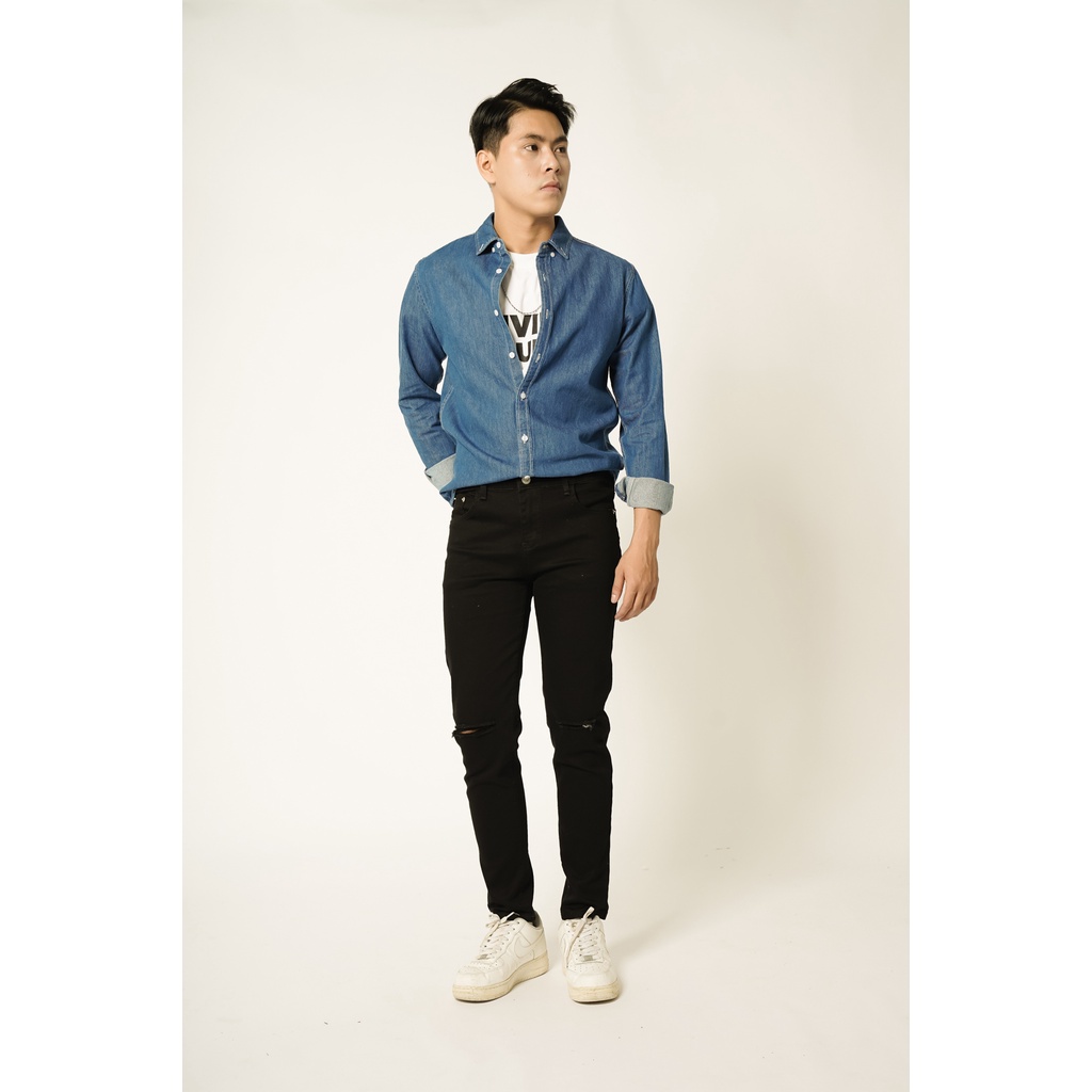 Áo sơ mi - Áo sơ mi đũi cao cấp - Chất đũi mát, không nhăn, không phai màu, dáng trẻ đẹp, tôn dáng người mặc SM8820 | BigBuy360 - bigbuy360.vn