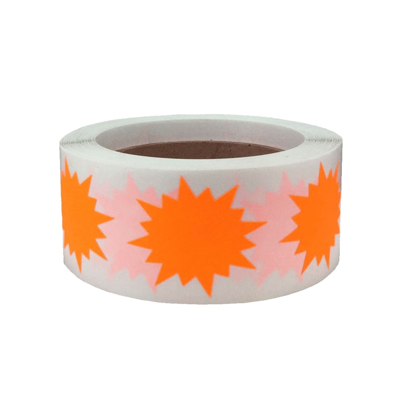 Bộ 500 Nhãn Dán Màu Sắc Huỳnh Quang Dùng Trang Trí Hộp Quà