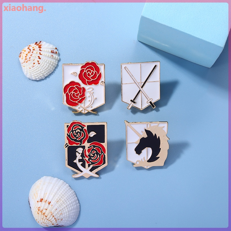 Ghim Cài Áo Hình Thanh Kiếm Anime Attack on Titan Tráng Men Độc Đáo