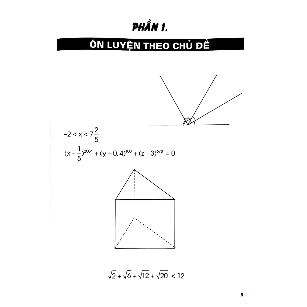 Sách Ôn Tập - Kiểm Tra Nâng Cao Và Phát Triển Năng Lực Toán 7 - Tập 1