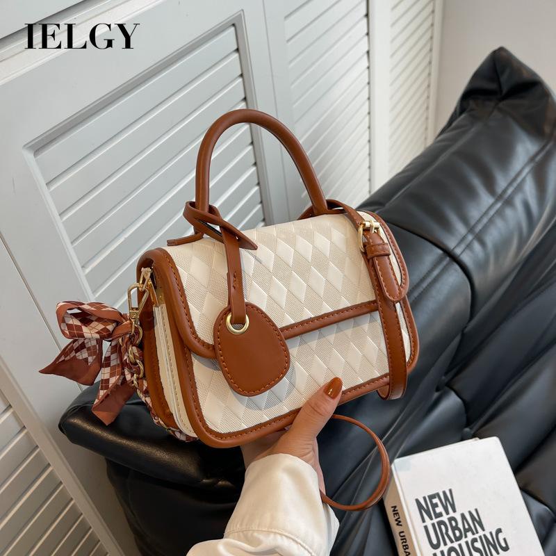 Túi Đeo Vai Bằng Lụa Họa Tiết Kẻ Sọc Cho Nữ