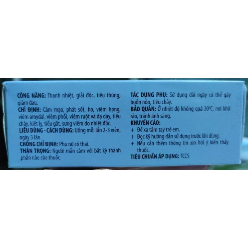 Viên uống Xuyên tâm liên [Fito]
