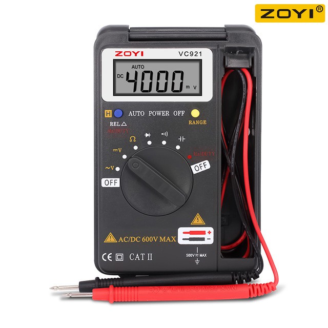Đồng hồ đo điện vạn năng kỹ thuật số ZOYI VC921 - Hàng chuẩn