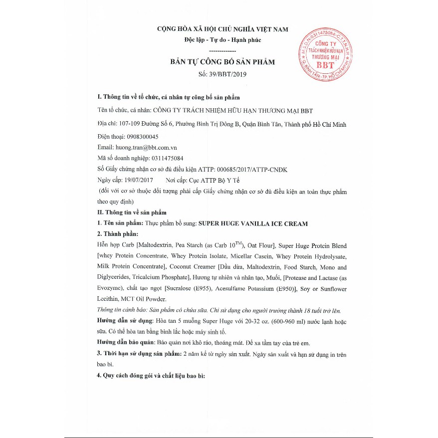 MASS Evogen tăng cân tăng cơ - Super Huge Gain, 17 liều dùng + quà tặng