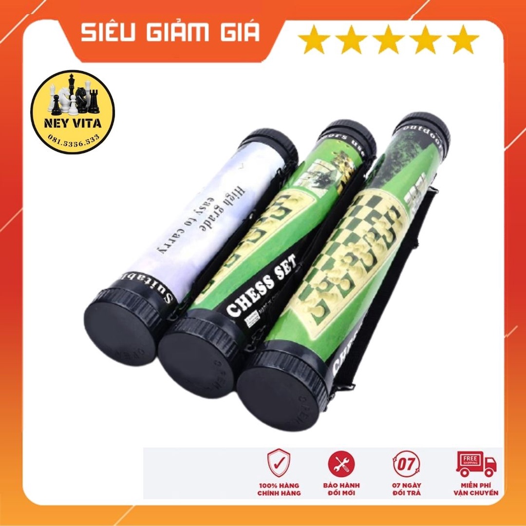 Ống đựng cờ vua có dây đeo tiện lợi