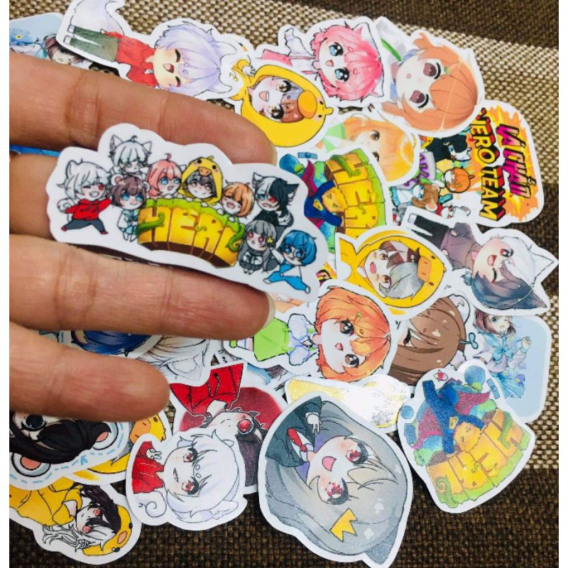 10-50 hình sticker hero team decal (random hình)