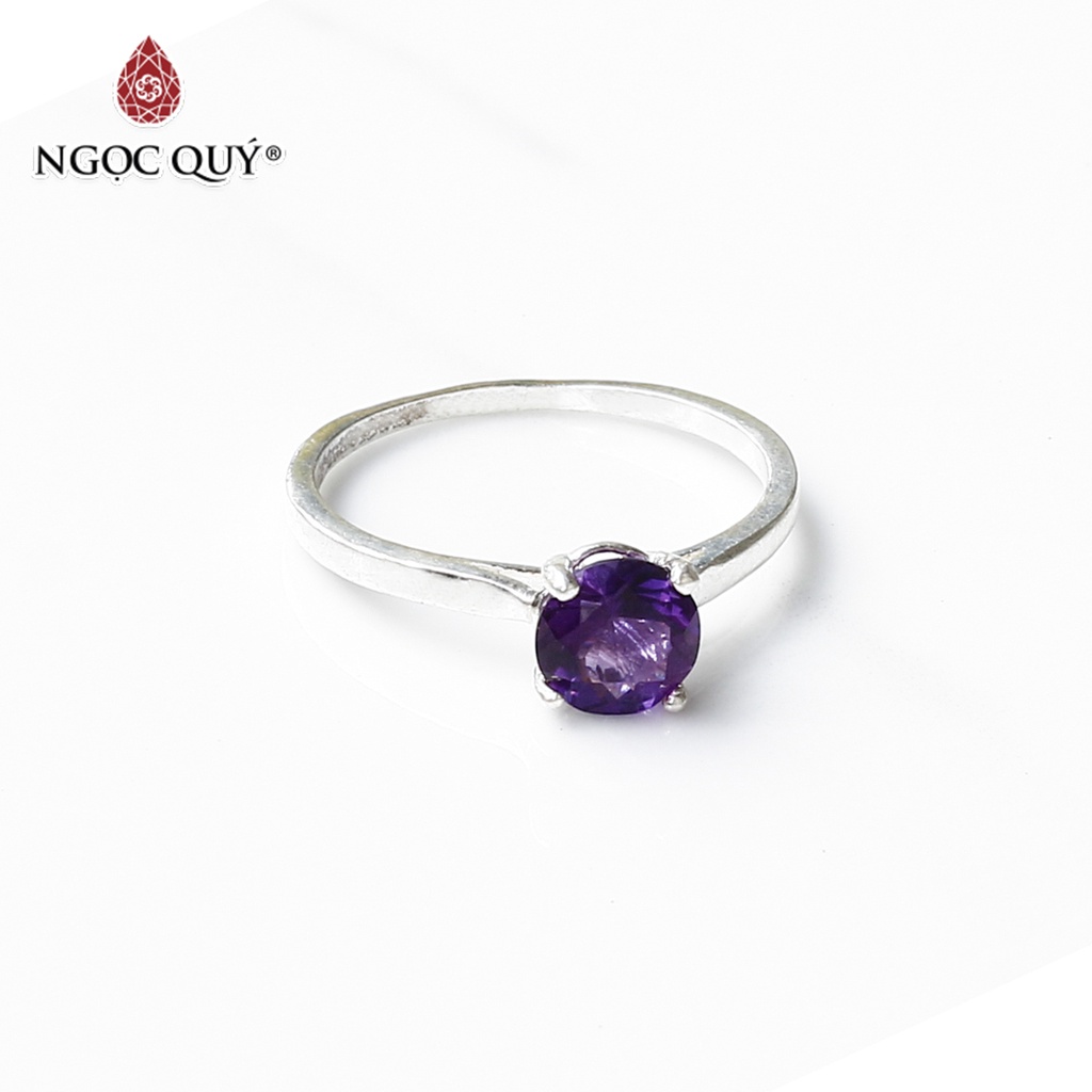 Nhẫn bạc TA tím - Ngọc Quý
