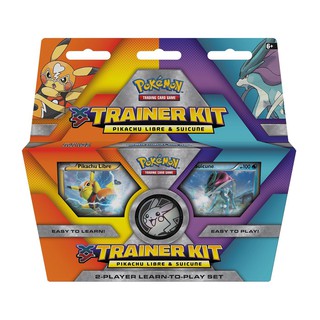 Bài Pokémon chính hãng DÀNH CHO NGƯỜI MỚI CHƠI - XY Trainer Kit - Pikachu Libre & Suicune