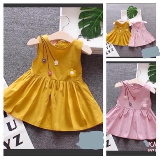 Váy thô lụa cho bé gái