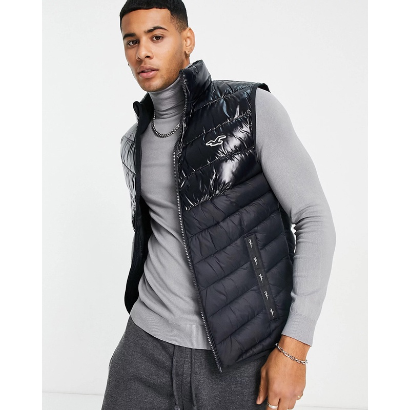 Áo khoác gilet nam chần bông Hollister AK300