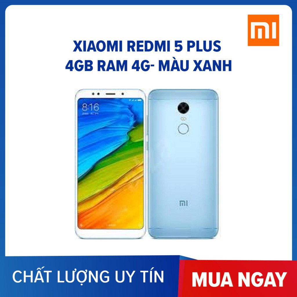 điện thoại Xiaomi Redmi 5 Plus 2sim ram 4G/64G mới zin Chính hãng, Có tiếng Việt, CPU : Qualcomm Snapdragon