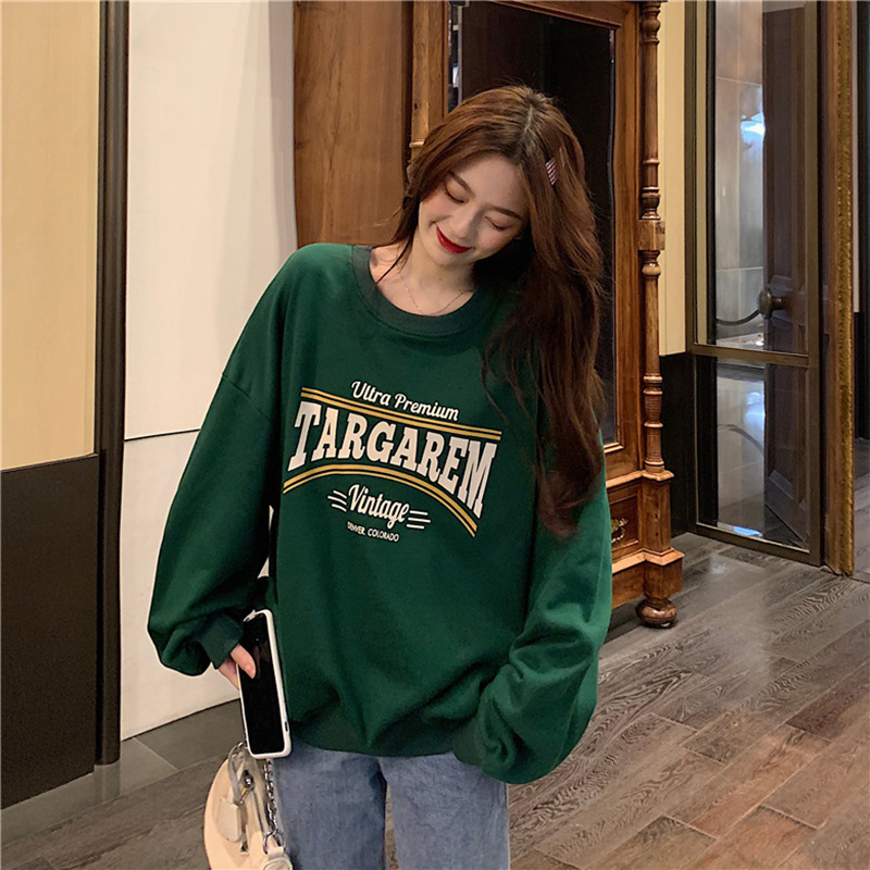 NRVP Áo hoodie nữ dáng rộng thời trang trẻ trung năng động