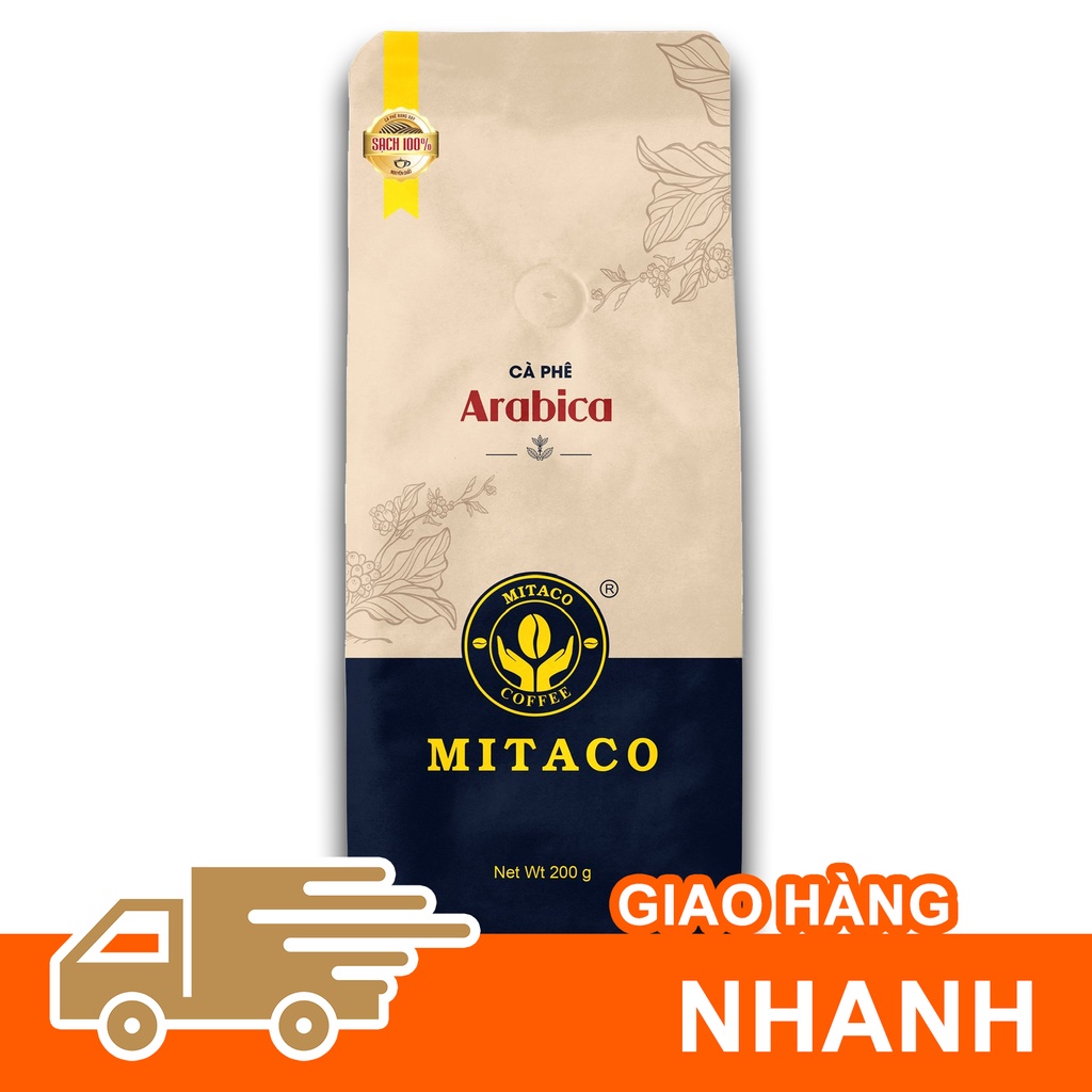 Cà phê Arabica nguyên chất MITACO COFFEE (Gói 200g)