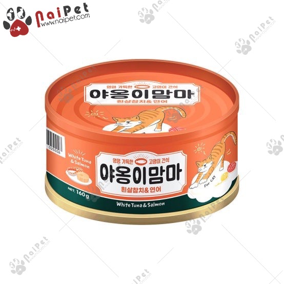 Thức Ăn Dinh Dưỡng Pate Cho Mèo Meow Mamma Hàn Quốc Lon 160g