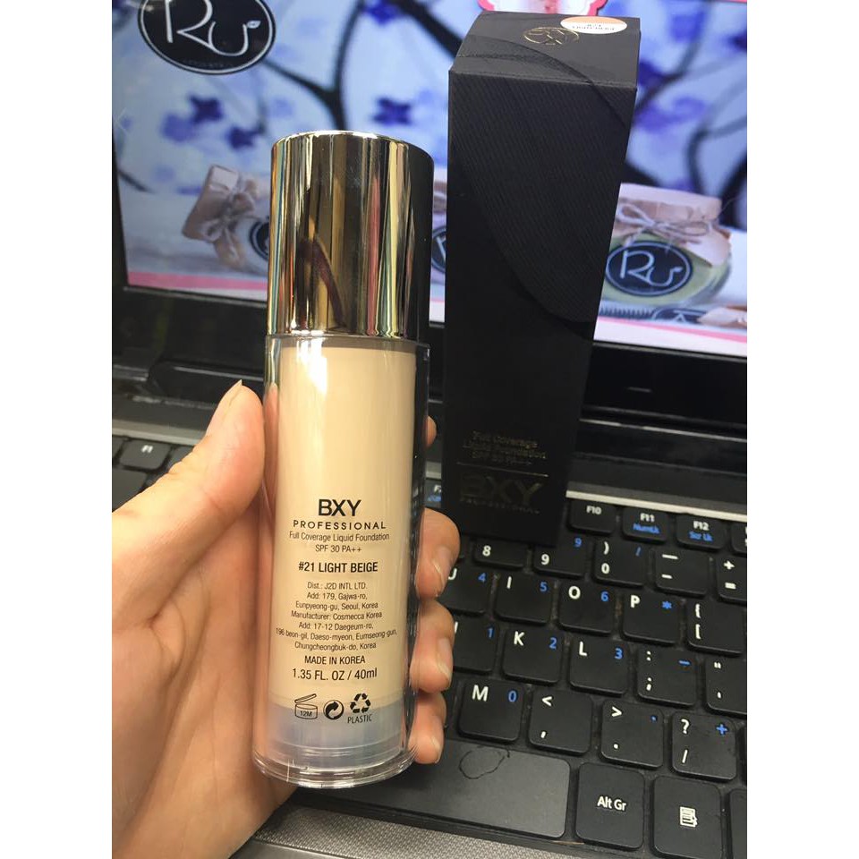 Kem Nền BXY Full Coverage Liquid Foundation Hàn Quốc 40ml