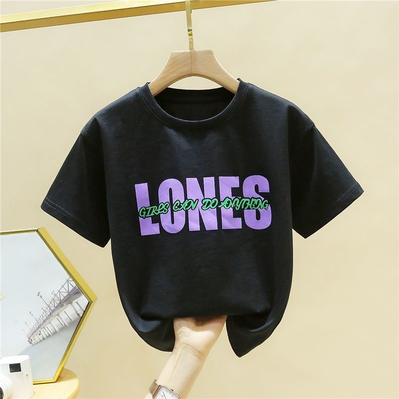 Áo Thun Cotton Tay Ngắn Phong Cách Mới 2022 Cho Bé Gái