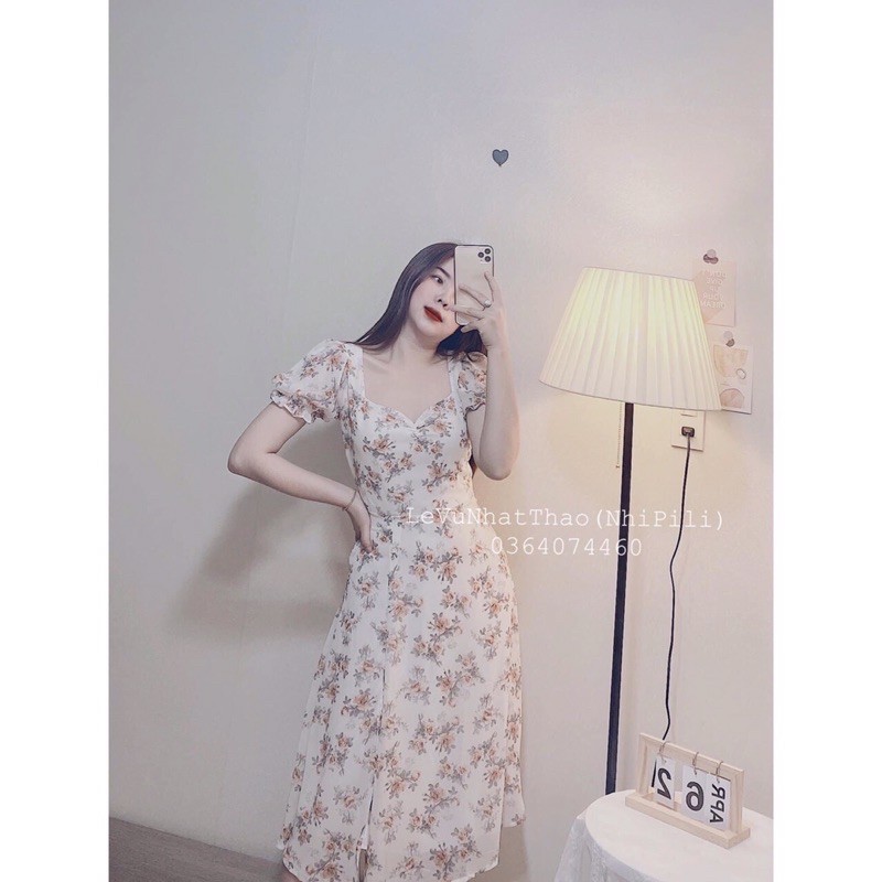 váy hoa nhí dúm ngực