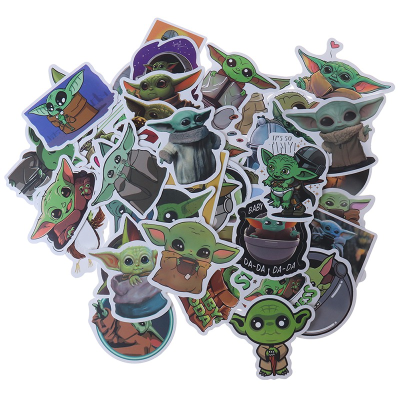 Set 50 Sticker Dán Trang Trí Hình Nhân Vật Hoạt Hình Ngộ Nghĩnh