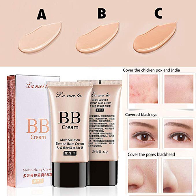 Ảnh thật Kem Nền BB Cream Hồng Dạng Tuýp Nội Địa Mỏng Mịn Tự Nhiên chính hãng