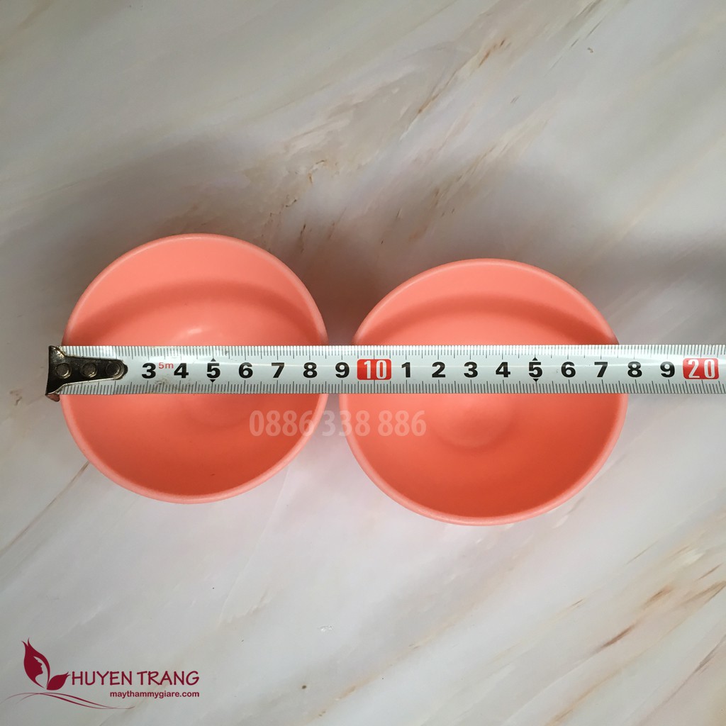 Bộ Bát Cọ Pha Mặt Nạ 3 Món: thìa, chổi cán gỗ, chén silicon - Thẩm Mỹ Huyền Trang NANOCEE