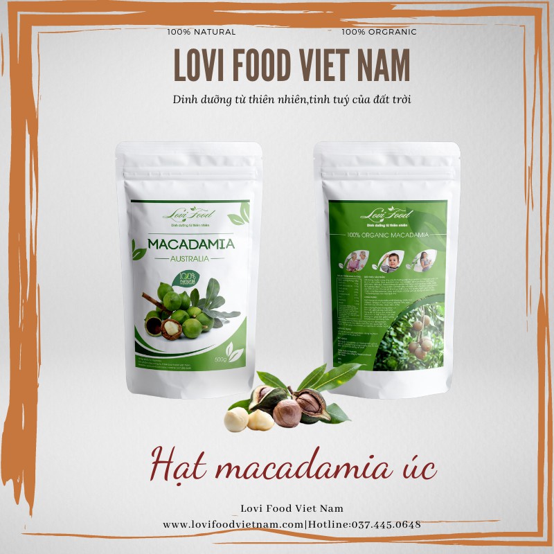 HẠT MACCA ÚC - 500gram HẠT CAO CẤP hàng nhập khẩu trực tiếp tại Australia,có lẫy tách vỏ - Lovi Food Việt Nam