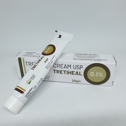Tretiheal - Tretinoin Cream USP Kem giảm mụn, chống lão hóa 20g [ CHÍNH HÃNG ]