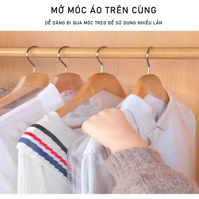 Phòng chụp ảnh cửa hàng quần áo Tấm bọc để treo quần áo bằng PVC dày trong suốt chống bụi tiện dụng dành cho gia đình che bụi