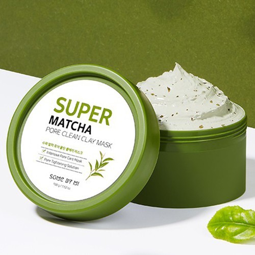 Mặt Nạ Đất Sét Giúp Se Khít Lỗ Chân Lông Some By Mi Super Matcha Pore Clean Clay Mask 100g