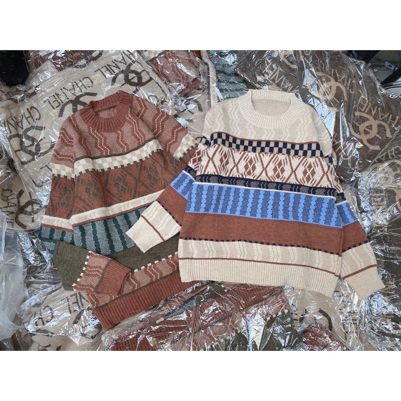 BÁN SỈ ÁO LEN THỔ CẨM 2 MÀU CHO NỮ | BigBuy360 - bigbuy360.vn