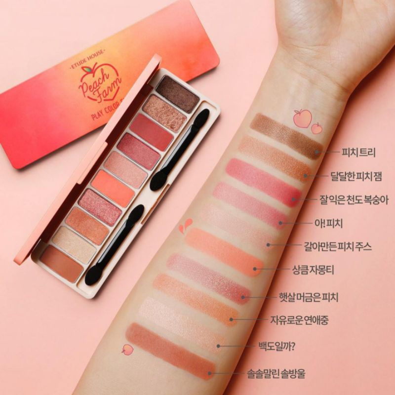 Bảng Phấn Mắt ETUDE HOUSE Color Eyes Peach Farm