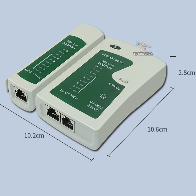 Máy kiểm tra dây mạng, cáp mạng RJ45, RJ11 CABLE TESTER Phương pháp quét tự động, kiểm tra độ chính xác cao