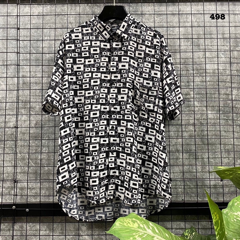 Áo sơmi cộc tay TENPO hoạ tiết | Cuban shirt nam hot hit