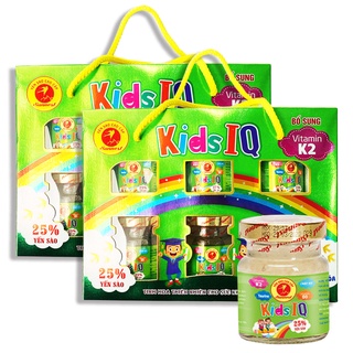 Combo 2 Hộp x 6 lon 25% Yến Sào Sunnest KID IQ giúp trẻ ăn ngon thông minh (Date: mới 24 tháng)