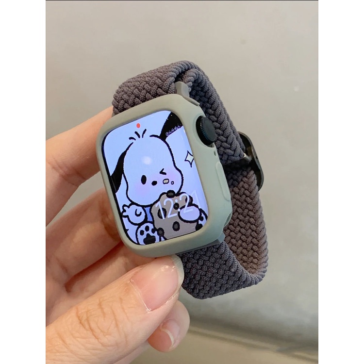 Dây Đeo Dạng Bện Cho Đồng Hồ Thông Minh Apple Watchs7654321Thể Thao Mùa Hè Nylon Co Giãn