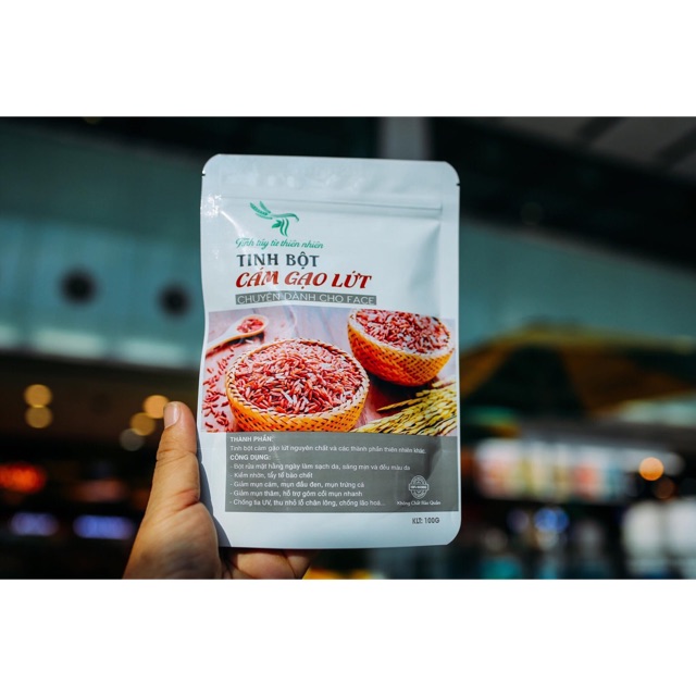 Tinh Bột Cám Gạo Lứt Trắng Da