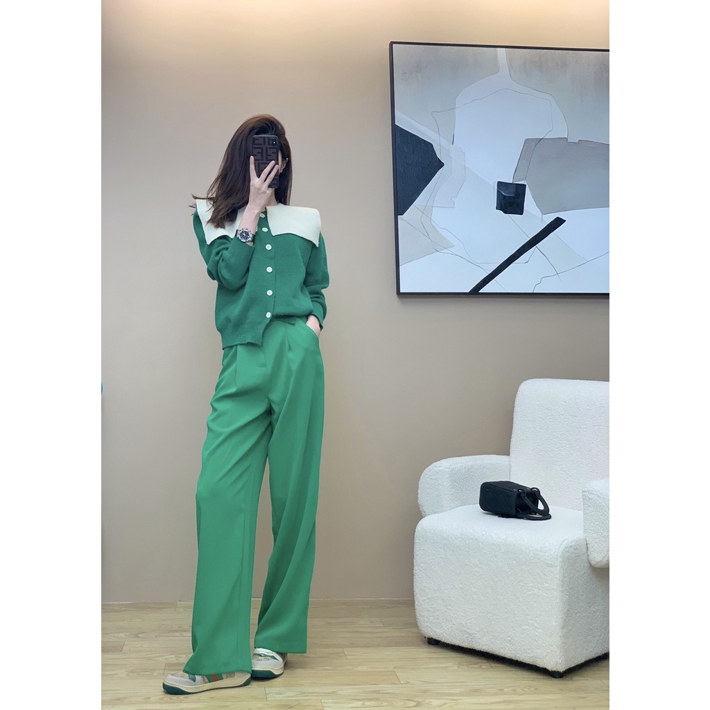 Áo khoác cardigan ZHELIHANGFEI dệt kim tay dài thời trang dành cho nữ tùy chọn màu sắc