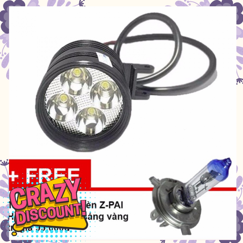 Đèn pha led Thanh Khang trợ sáng L4 CYT-T1 002000015 + tặng BóngĐèn Z-PAI H4 12v100w siêu sáng 001000041