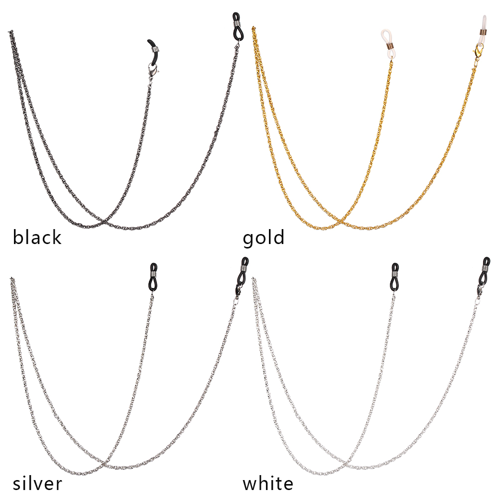 Dây đeo mắt kính chống trượt chất liệu kim loại phong cách cổ điển thời trang cho nam và nữ