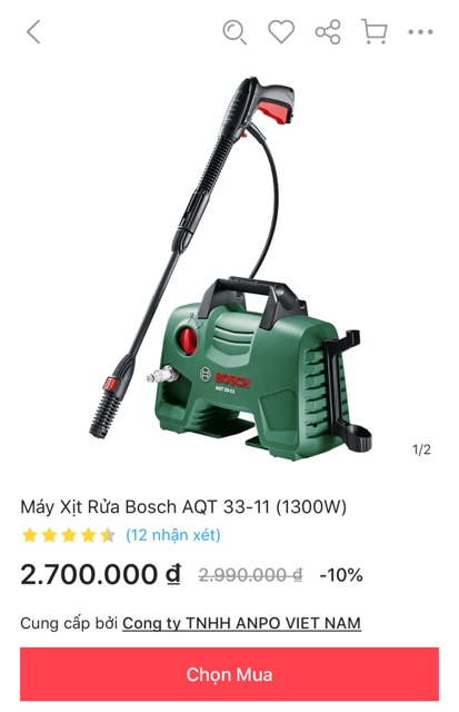 May Phun Xịt Rửa Ap Lực Cao Bosch Shopee Việt Nam