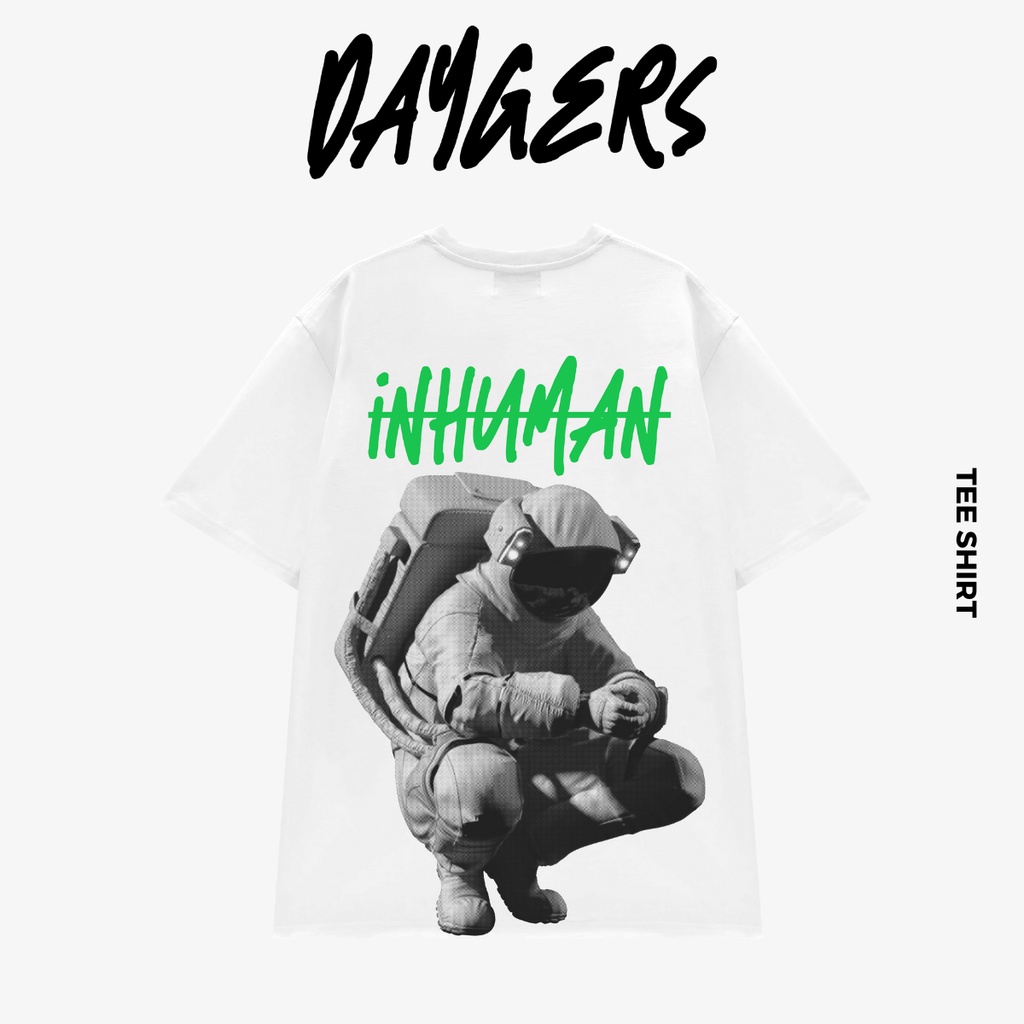 Áo thun Unisex Daygers INHUMAN - Áo phông nam nữ cotton 2 chiều dày dặn - Local brand chính hãng