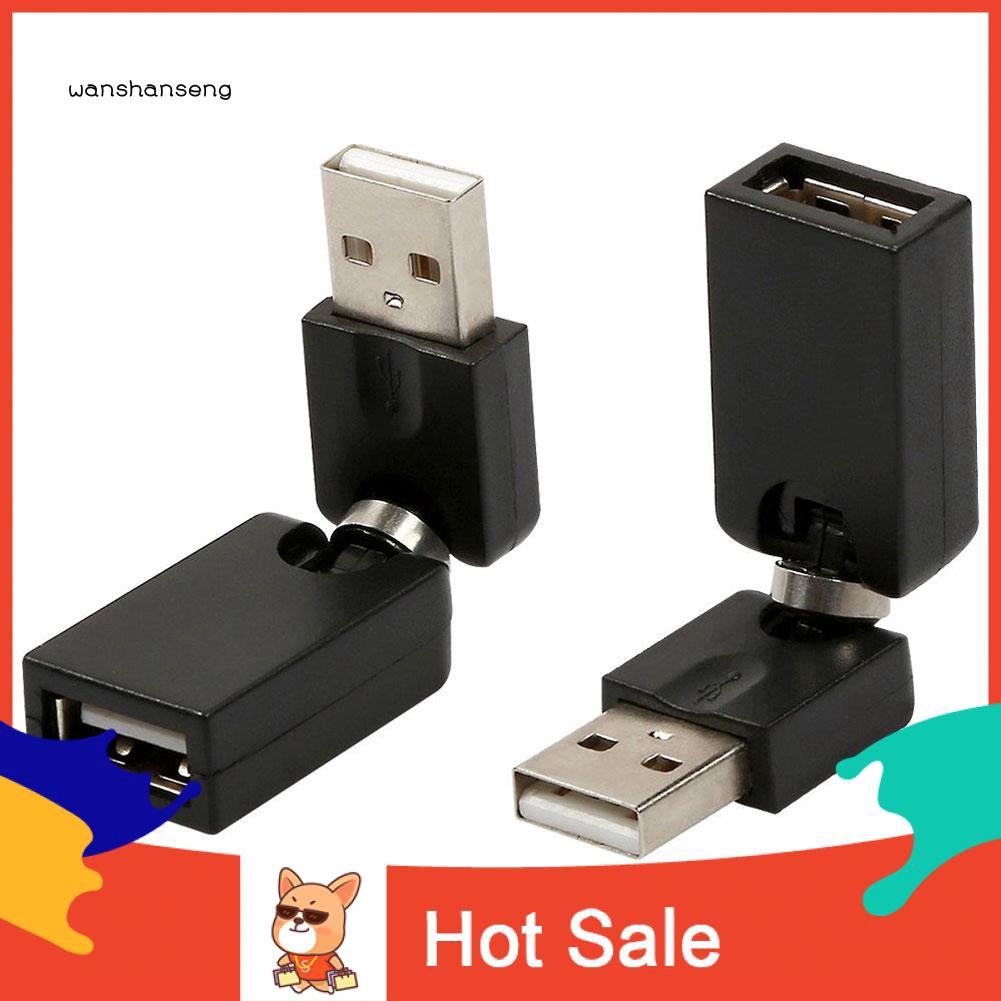 Cáp Chuyển Đổi Usb 2.0 Đầu Đực Sang Đầu Cái Có Thể Xoay 360 Độ