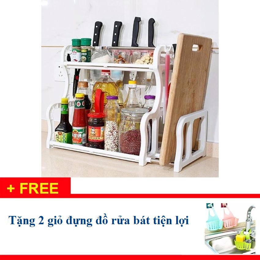 Kệ chữ H tặng kèm 2 giỏ rửa bát