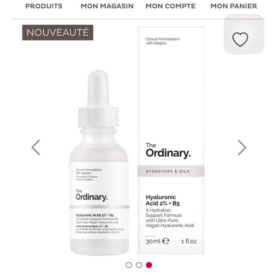 Serum The Ordinary Hyaluronic Acid 2% + B5