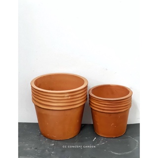 Chậu Đất Nung - Hoa văn 14x14cm (Inbox để chọn hoa văn)