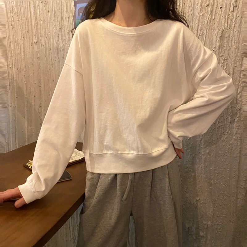 Áo Thun Dáng Rộng Dài Tay Thời Trang Dạo Phố Cá Tính 39258